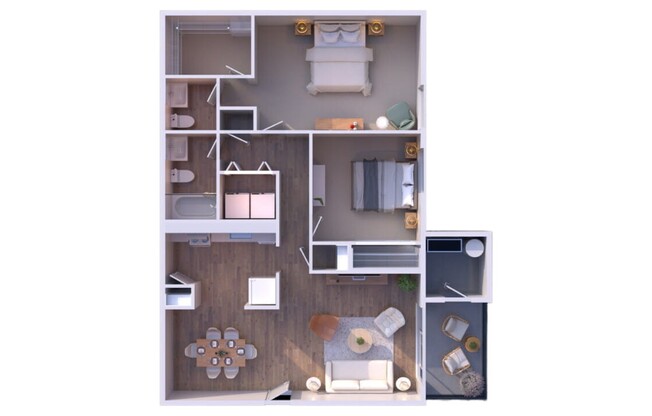 2 beds, 1.5 baths, 1,000 sqft, $1,100