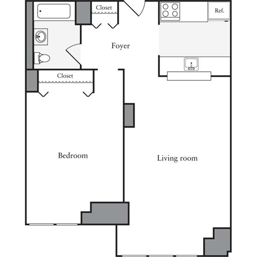 1 bed, 1 bath, 637 sqft, $4,471, Unit 0403