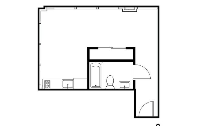 Studio, 1 bath, 420 sqft, $1,149, Unit 503
