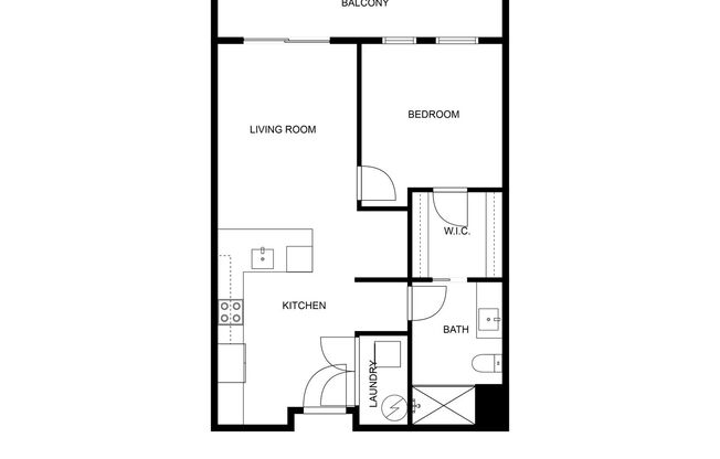 1 bed, 1 bath, 669 sqft, $2,042, Unit One11 414