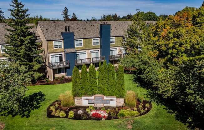 Aerial View of The Colonnade Apartments Near Nike Headquarters