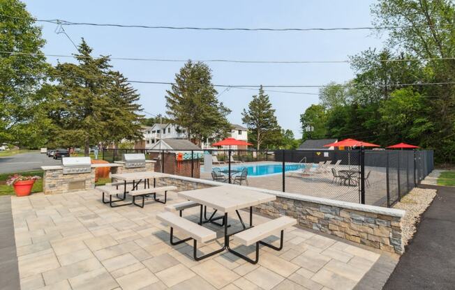 Grilling and Picnic Area with Outdoor Swimming at Mansfield Meadows.