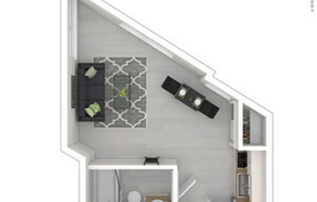 Studio, 1 bath, 295 sqft, $1,146, Unit 304