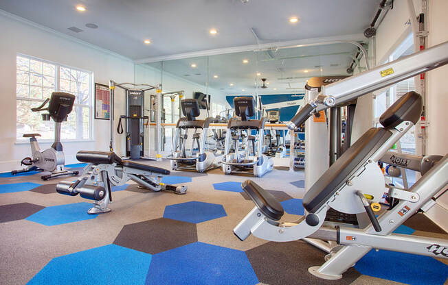 Fitness Room at Stone Cliff Apartments