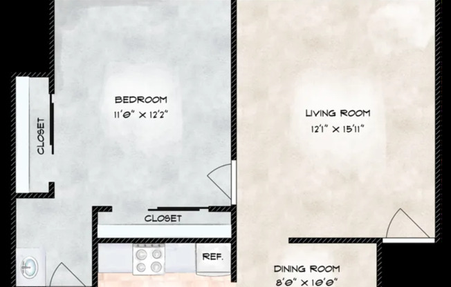 1 bed, 1 bath, 665 sqft, $2,285, Unit Unit 32