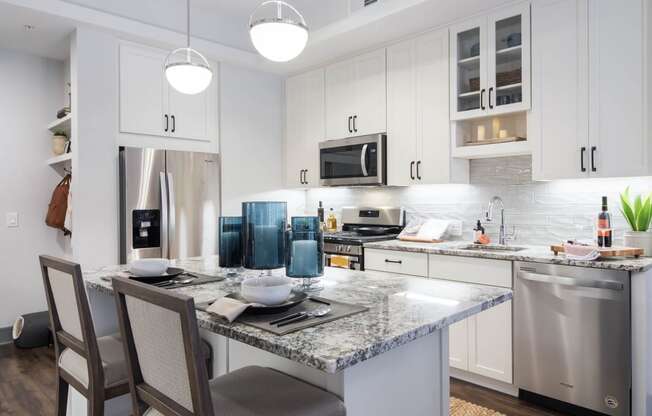 Large Kitchen Islands with Seating at The Alastair at Aria Village, Georgia, 30328