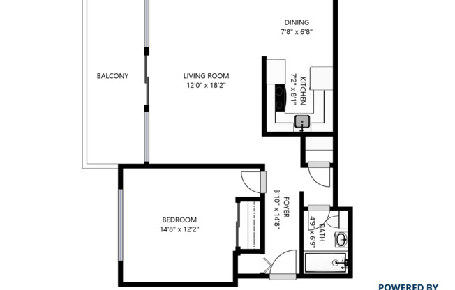 1 bed, 1 bath, 680 sqft, $2,275, Unit 203