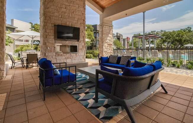 Covered Outdoor Lounge at Windsor Republic Place, 5708 W Parmer Lane, Austin