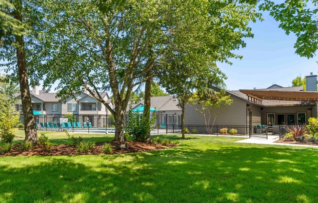 Beautiful Landscaping at Forest Hills in Eugene, Oregon