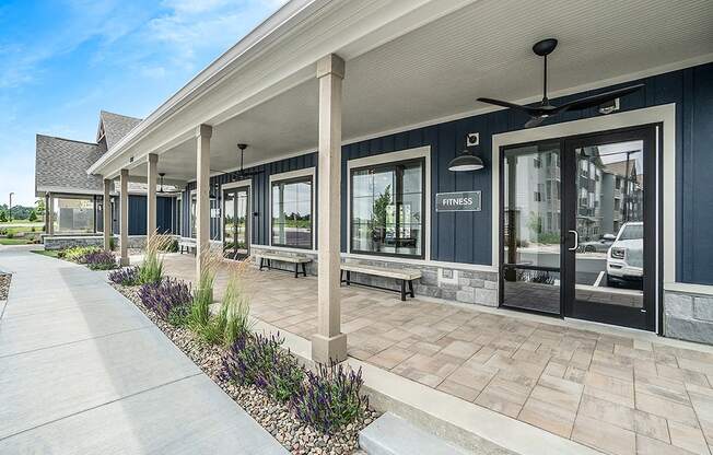 Exterior Of The Fitness Center Entrance