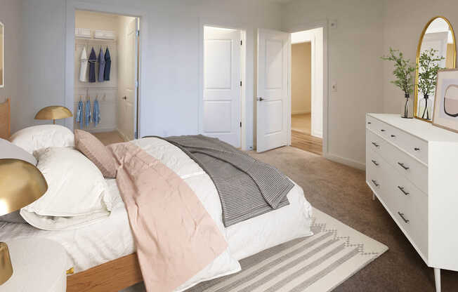 Bedroom with Hard Surface Flooring