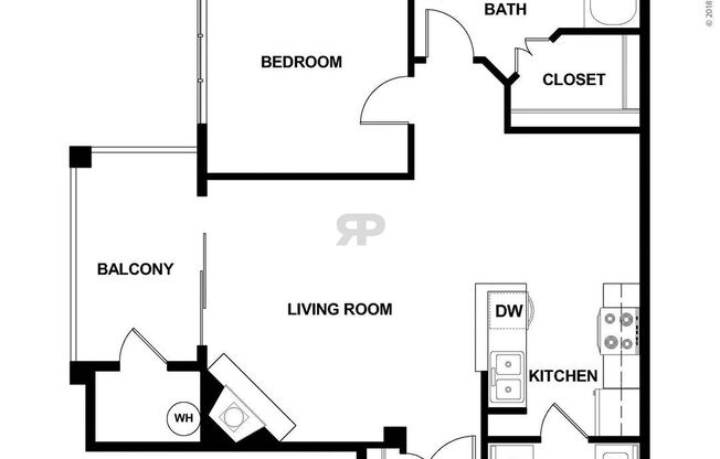 1 bed, 1 bath, 707 sqft, $1,334
