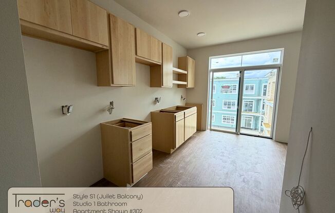 Studio, 1 bath, 499 sqft, $1,595, Unit 202