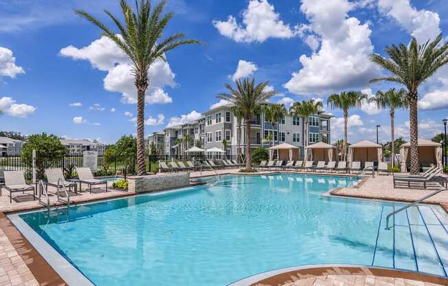 Resort-Style Swimming Pool at Lenox at Bloomingdale Luxury Apartments in Riverview FL