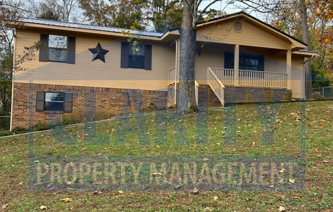 Three bedroom home w/ large yard & back porch