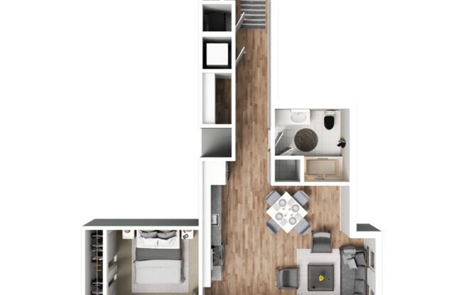 1 bed, 1 bath, 751 sqft, $1,615, Unit 624