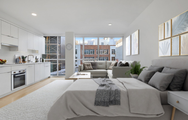 Studio, 1 bath, 384 sqft, $2,095, Unit 56