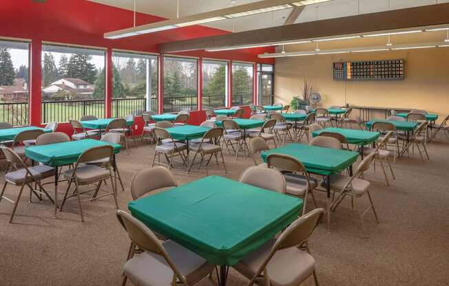Summerfield clubhouse card room at Summerfield, Tigard