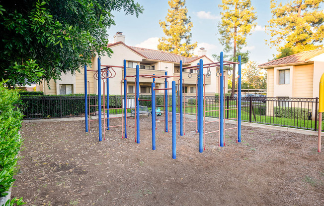 Children's play area at Woodbend, Alta Loma, California