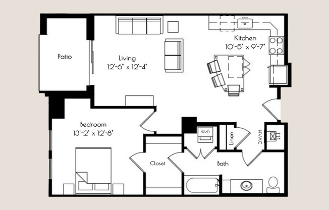1 bed, 1 bath, 808 sqft, $1,700, Unit 8310 Globe Drive - 124
