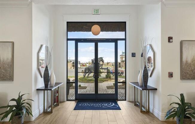 The Crossings at Chapel Hill Clubhouse Entrance