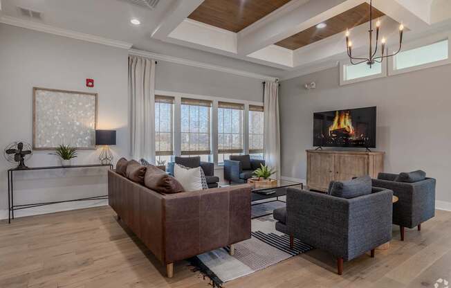 Community Room With TV at The Residences at Akita Lane, Ohio
