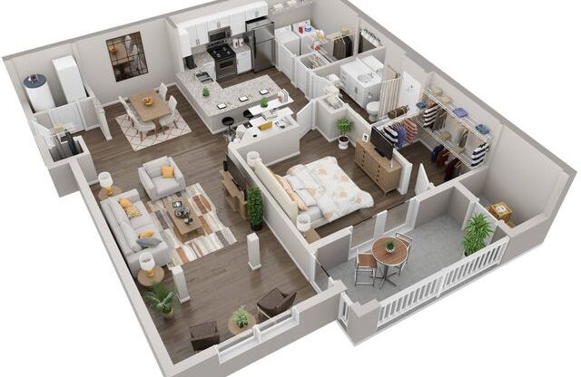 1 bed, 1 bath, 975 sqft, $1,478
