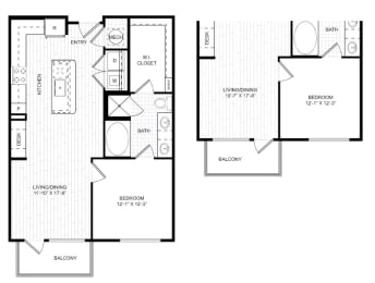 1 bed, 1 bath, 772 sqft, $1,584