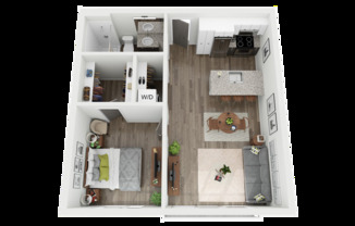 1 bed, 1 bath, 600 sqft, $1,495, Unit 609