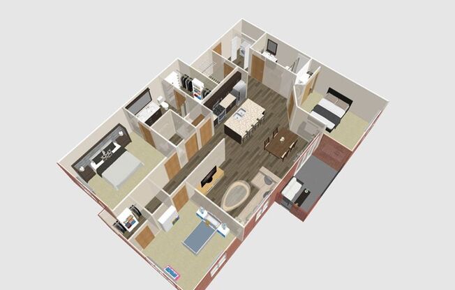 3 beds, 2.5 baths, 1,503 sqft, $2,880, Unit 104-200