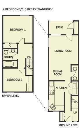 2 beds, 1.5 baths, 900 sqft, $1,585, Unit 3773