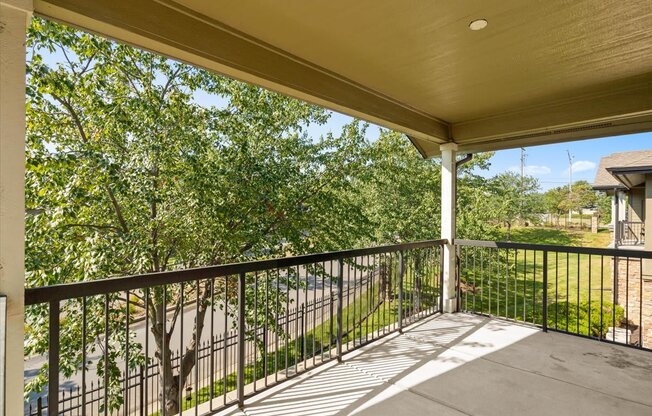 Spacious Patios at Deer Creek Apartment Homes, Overland Park, KS, 66213