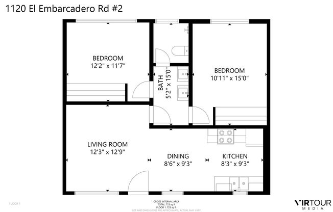 2 beds, 1 bath, 900 sqft, $4,573.8, Unit 2