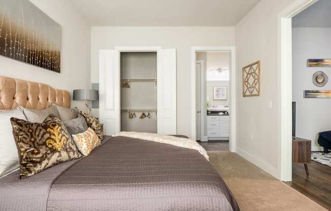 bedroom at Tinsley on the Park apartments