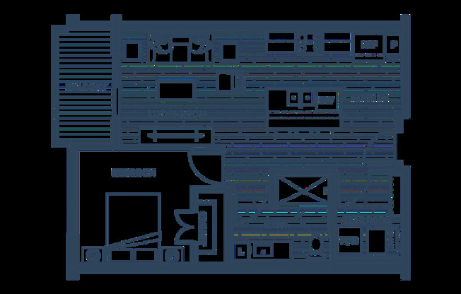 1 bed, 1 bath, 688 sqft, $1,495, Unit 2214