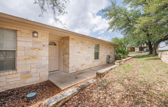 Lake Views in Lago Vista! Updated 3BR w/ Deck, No Rear Neighbors & New Floors
