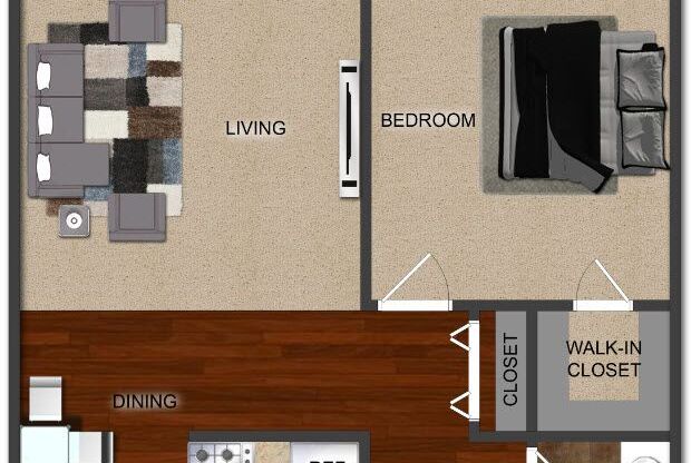 1 bed, 1 bath, 728 sqft, $1,200
