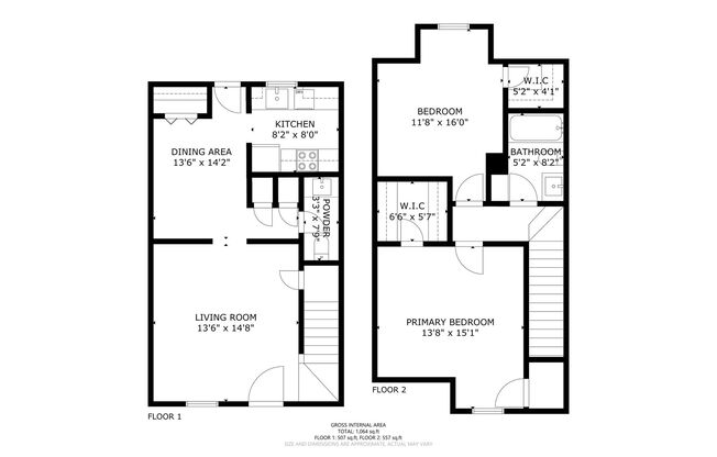 2 beds, 1.5 baths, 1,109 sqft, $1,149