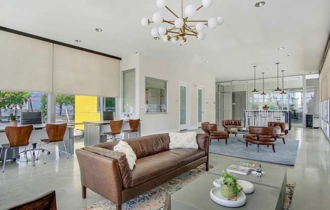 Resident Seating at Parq Crossing Apartments