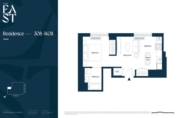 Studio, 1 bath, $4,880, Unit 1008