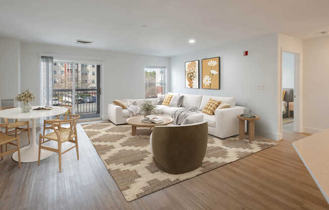 Living Room with Hard Surface Flooring