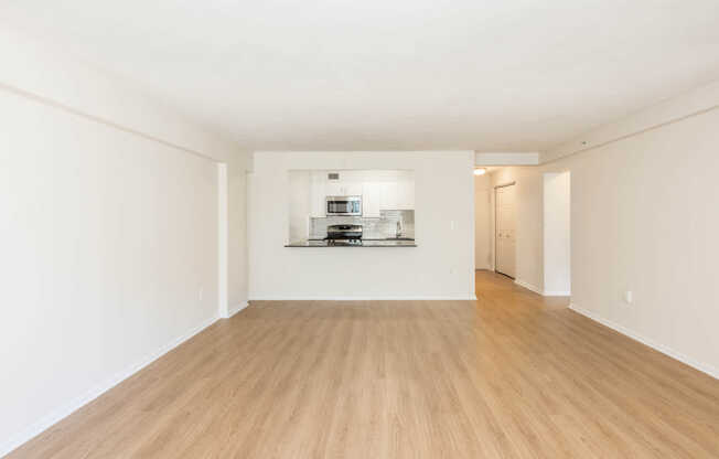 Living and Dining Room with Hard Surface Flooring