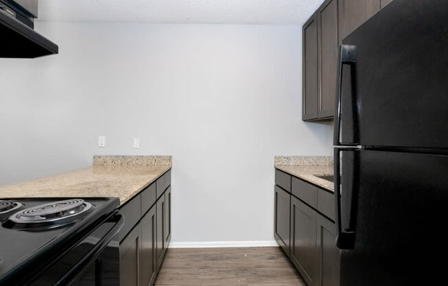 apartment with Kitchen Appliances