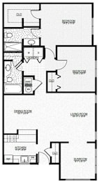 2 beds, 2 baths, 1,191 sqft, $1,497