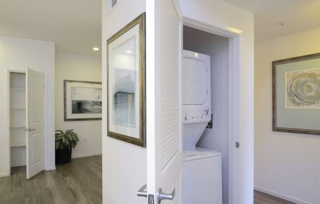 Washer and dryer in every home at Preserve at Melrose, Vista, California