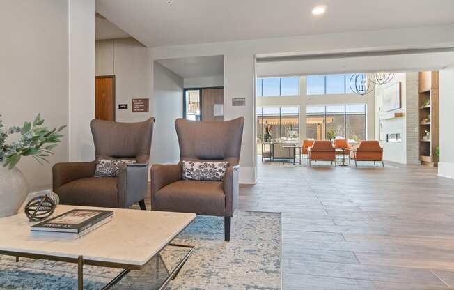 Lobby at Harbor at Twin Lakes 55+ Apartments, Roseville, MN, 55113