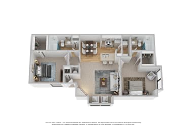 2 beds, 2 baths, 832 sqft, $976