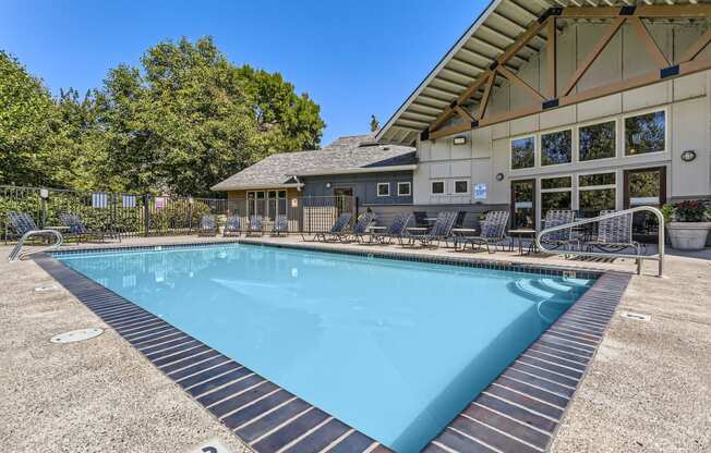 the swimming pool at our apartments