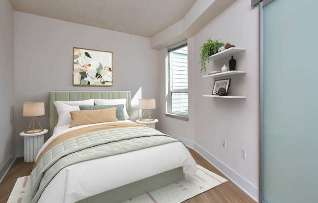 Bedroom with Hard Surface Flooring