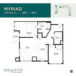 2 beds, 2 baths, 1,152 sqft, $2,350